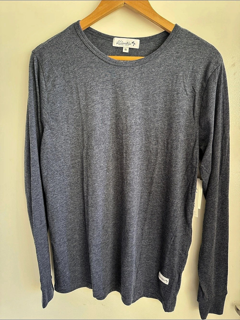 Kinetix KXLT Long Sleeve Shirt Long Sleeve Shirt in Blue & Gray Size Small NWT